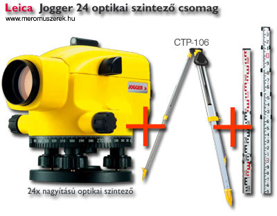 Jogger 24 automata optimaki szintezõ csomag állvánnyal és 4 m-es szintezõléccel