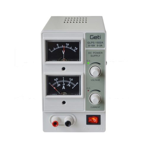 Geti GLPS 1502A 0-15V/ 0-2A laboratóriumi tápegység 