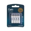 Geti AAA 4db-os tartós alkáli mikroceruza elem LR03 premium 