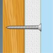 Gipszkarton csavar fa menetes - 3,5 x 45 mm - 60 db / csomag