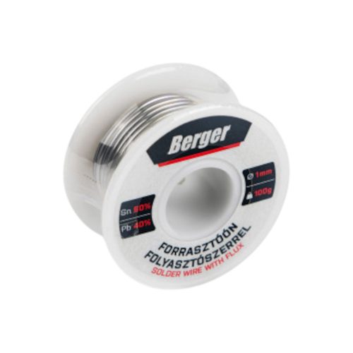 Berger forrasztó ón 1mm 100g Sn60Pb40