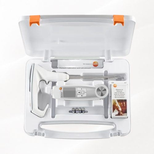 Testo 0563 0102 Sütőolaj-hőmérséklet és Élelmiszer-biztonsági Szett BT – Bluetooth TPM olajteszter és kombinált infra/beszúró hőmérő HACCP táskával