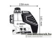 Bosch GLL 3-80 P Professional vonallézer + BT 150 állvánnyal