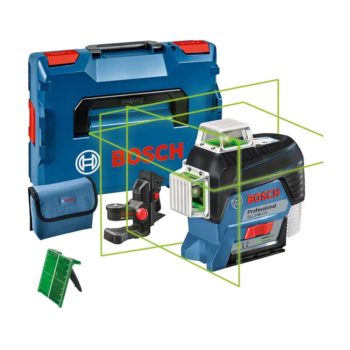   BOSCH GLL 3-80 CG 360°-os keresztlézer zöld lézervonallal 
