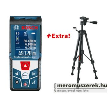   Bosch GLM 50 C Professional lézeres távolságmérő + BT 150 Professional állvány ajándékba