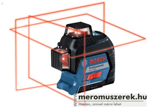 Bosch GLL 3-80 Professional multifunkciós vonallézer + BT150 állvány