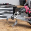 STREND PRO PW021 lemezvágó fej adapter készlet fúrógéphez, 1/4" hatszög befogás