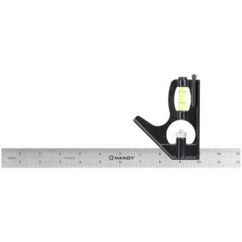 Handy fém kombinált szögmérő vonalzó 305 mm