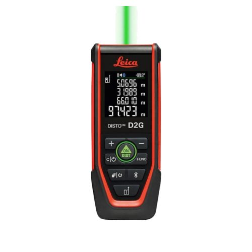 Leica Disto D2G zöld lézeres távolságmérő 120 m – dőlésérzékelő és Bluetooth