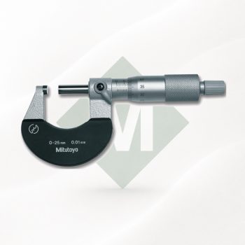   Mitutoyo 102-301 külső mikrométer 0-25 mm, 0,01 mm, racsnis végállással