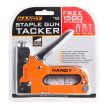 Handy fémházas kézi tűzőgép 4 - 14mm ajándék három csomag kapoccsal