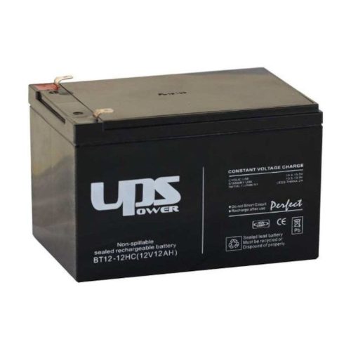 UPS 12V, 12Ah, zselés, ólom akkumulátor, gondozásmentes