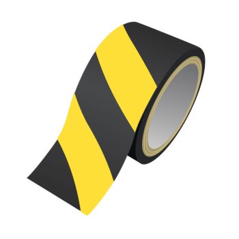   Veszélyt jelző ragasztószalag - sárga-fekete - 50 mm x 33 m