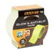 Ragasztószalag - csúszásmentes - 5 m x 50 mm - foszforeszkáló