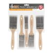 Festőecset szett 5db-os, fa nyéllel	