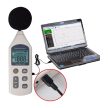 1356 professzionális digitális zajszintmérő, USB, dBA/dBC frekvenciasúlyozás, 30-130 dB, bargraph kijelző - Holdpeak