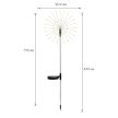 Leszúrható szolár virág - 90 microLED - melegfehér - 84 cm 