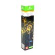 Leszúrható szolár virág - 90 microLED - melegfehér - 84 cm 
