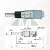   Mitutoyo 148-801-10 beépíthető mikrométerfej 0-13 mm, 0,01 mm, gömbvégű orsóval