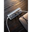 Estilo USB multi-töltő 1,50 m-es textil kábellel 4x USB A + 1x USB C TYPE F 