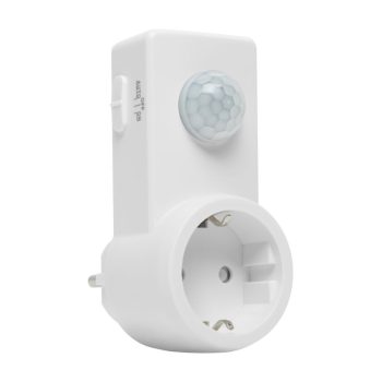   Mozgásérzékelő konnektor - 120° - IP20 - 1200W - 10m - fehér