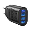 Izoxis 4 x USB fali töltő + kábel