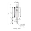 Mitutoyo 2046AB analóg mérőóra 0-10 mm, 0,01 mm, lapos hátlappal