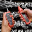 Maxwell MN-25341 RJ45-RJ11 érpárkereső, kábel teszter - hangjelzéssel, LED-el