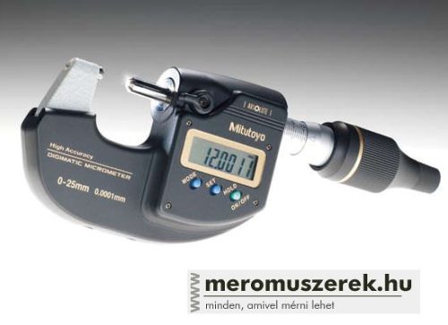 Mitutoyo nagypontosságú ABSOLUTE Digimatic mikrométer 0-25mm (293-100)