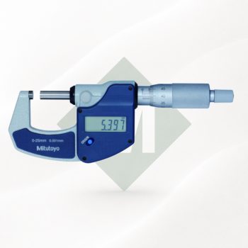   Mitutoyo 293-821-30 digitális külső mikrométer 0-25 mm, 0,001 mm, racsnis