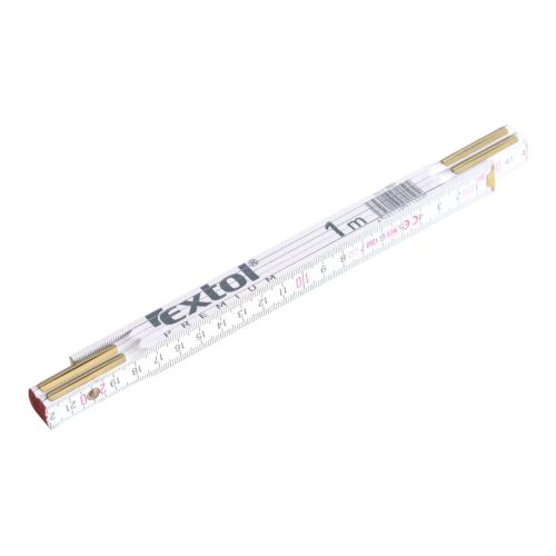 Extol Premium 1m fa mérővessző, (colstok/zollstock) fehér