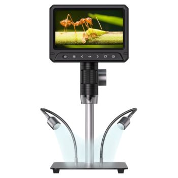   Digitális mikroszkóp 1200x 12MP 8LED USB 7" IPS LCD 331-A