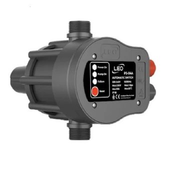   LEO PS-04A áramláskapcsoló szivattyúhoz, szárazonfutás-védelemmel, 1,1 kW