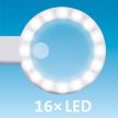 Extol Lights akkumulátoros kézi nagyító LED világítással 6x/12x nagyítás