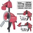Fortum asztalos szorító gyorskioldóval fém 150mm
