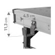 Fortum multifunkciós munkapad állítható és összecsukható 735 - 885 mm, max. 450 kg