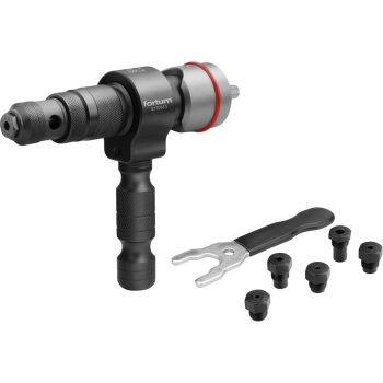   Fortum popszegecshúzó adapter fúrógéphez (2,4-6,4mm) 8mm hatszög befogással