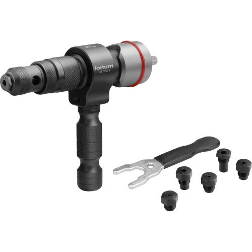 Fortum popszegecshúzó adapter fúrógéphez (2,4-6,4mm) 8mm hatszög befogással