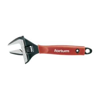   Fortum állítható villáskulcs BW sorozat, 22,5 fok, gumírozott markolat, 212mm