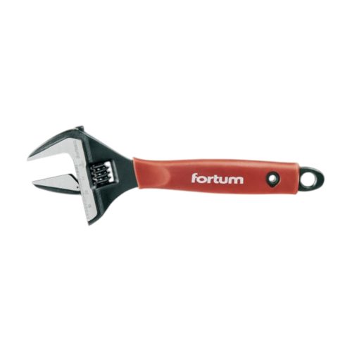 Fortum állítható villáskulcs BW sorozat, 22,5 fok, gumírozott markolat, 212mm
