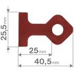 Fortum alumínium 140x140mm derékszög szorító (L-alakú szorító szárakkal)