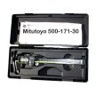 Mitutoyo Digitális ABS AOS tolómérő adatkimenettel 0-150mm / 0-6 coll, görgővel, sík mélységmérővel (500-171-30)