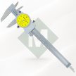 Mitutoyo 505-732 órás tolómérő 0-150 mm, 0,01 mm, 1 mm/fordulat