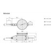 Mitutoyo 513-405-10E precíziós szögtapintós mérőóra 0,2 mm, 0,002 mm