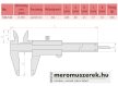 Mitutoyo 530-122 precíziós nóniuszos tolómérő 0-150 mm, 0,02 mm