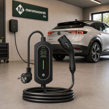  Hordozható elektromos autó töltő Type2, 5 m, 3,5 kW, 16 A, állítható EVSE töltő MNC