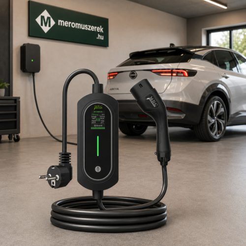 Hordozható elektromos autó töltő Type2, 5 m, 3,5 kW, 16 A, állítható EVSE töltő MNC