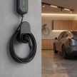 Type2 elektromos autó töltőkábel fali kábeltartó konzol, fekete