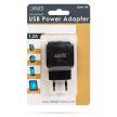 Hálózati - USB adapter töltő 1,2A 5V fekete Delight