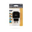 Hálózati USB töltő és adapter 2 USB 2.1A Delight - fekete